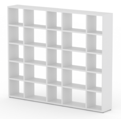 Large white modular shelf