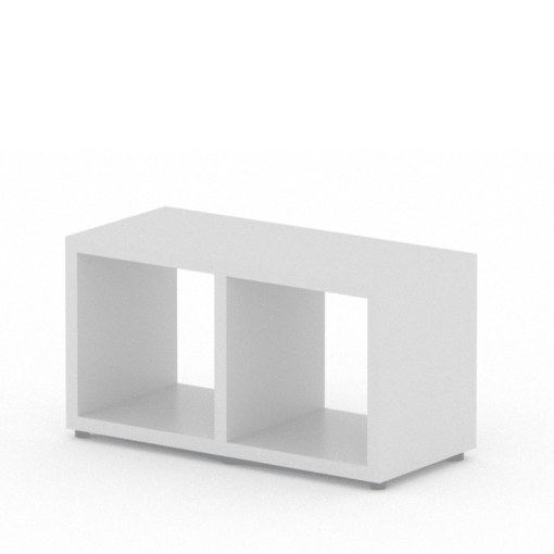 White cube storage 2 x 1