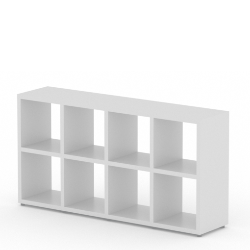 4x2 white cube shelf