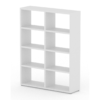 2x4 wide white cube shelf
