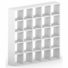 5x5 white cube shelves