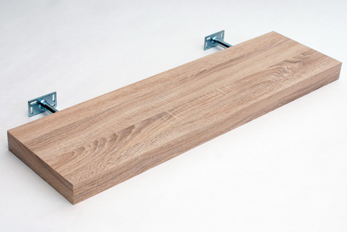 Floating Shelf Kit Oak 115x25x5cm, How To Make Oak Floating Shelves