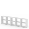 5x2 white cube shelf