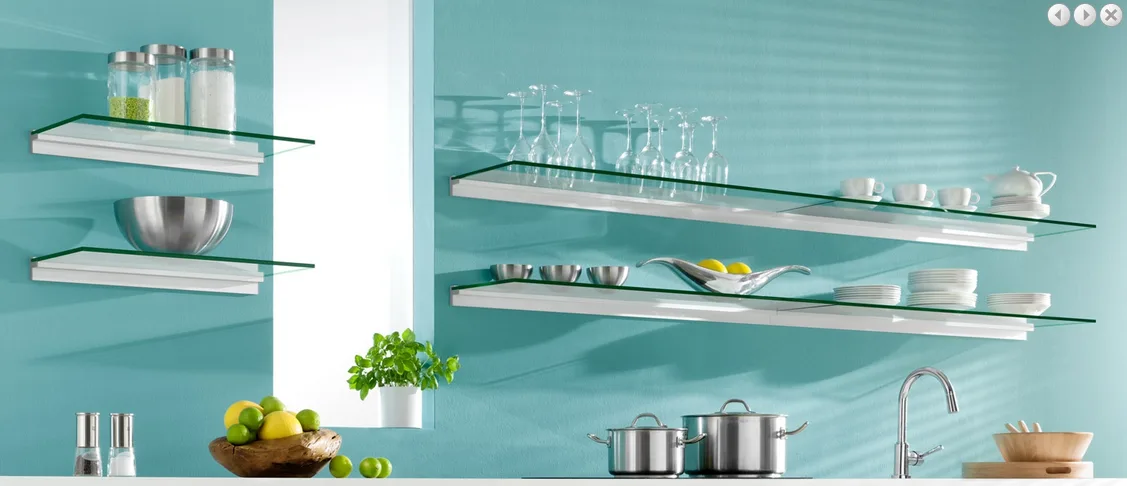 115x20x1cm <br> Glass Shelf - Image 7