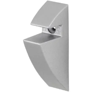 Silver Glass Shelf Clips 0.8cm <br> (Pair)