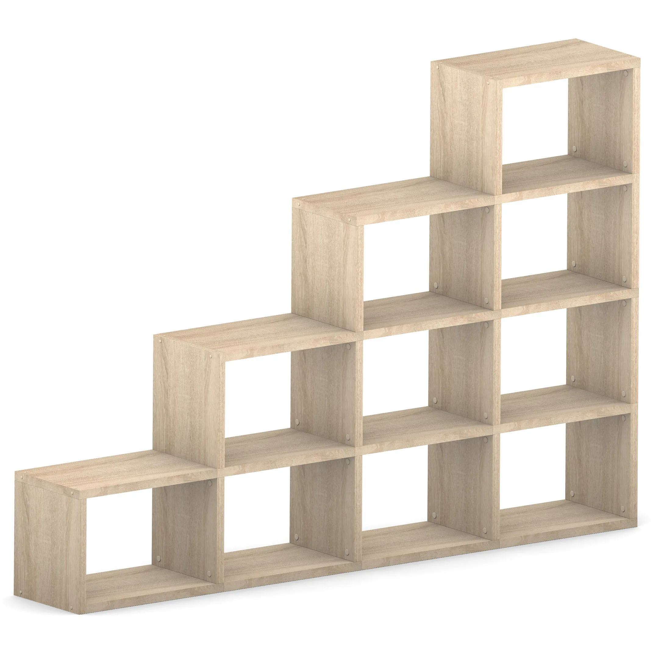 Modular Wide 4 Step Oak <br> 231L x 147H x 32.8D