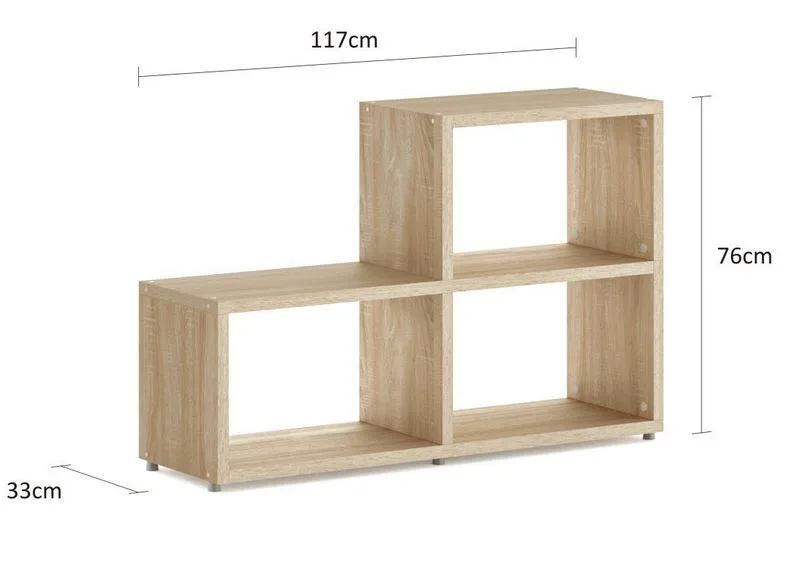 Oak Modular Wide 2 Step <br> 116.8L x 74H x 32.8D - Image 4