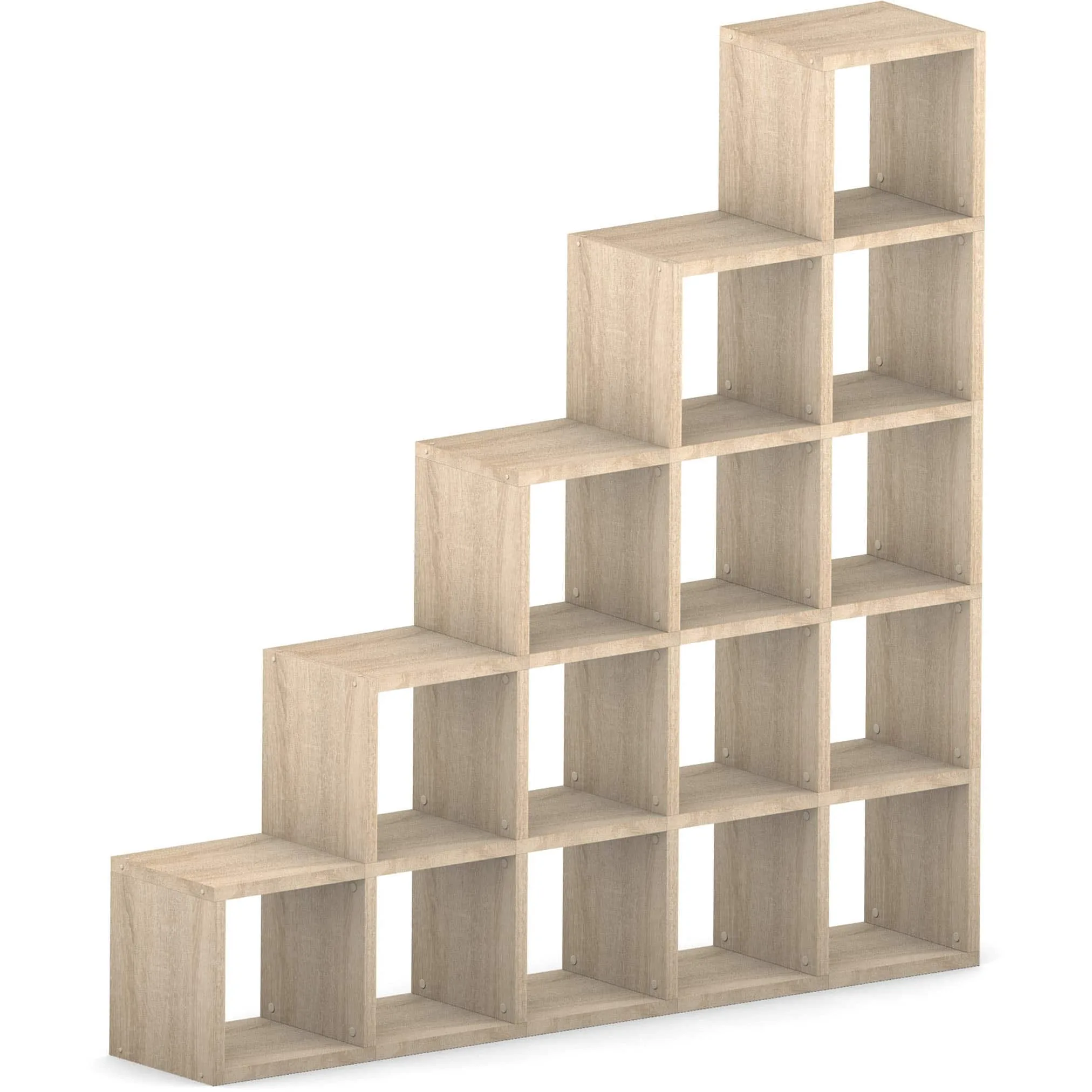 Modular 5 Step Oak <br> 180.8L x 180.8H x 32.8D