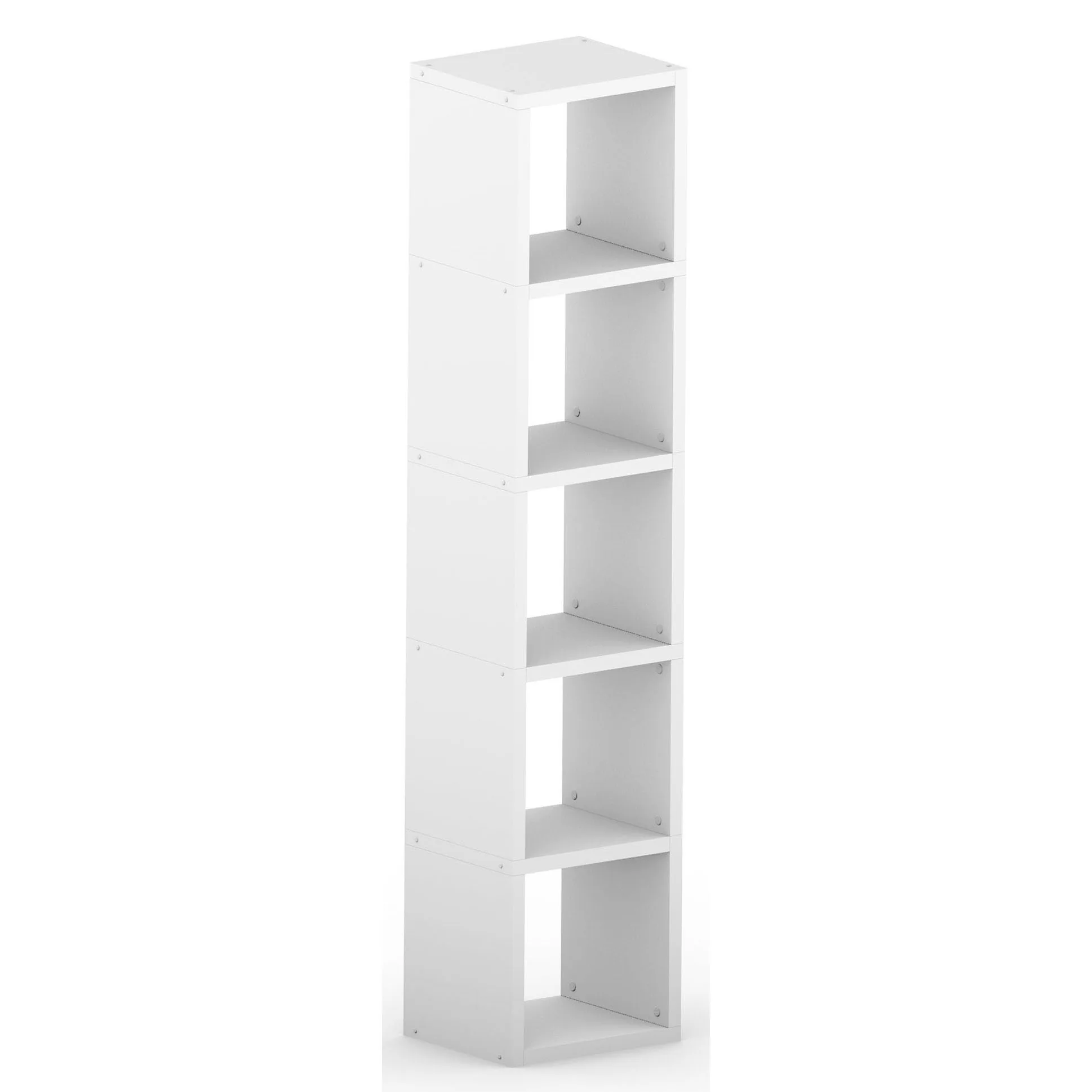 Modular 5 Cube White <br> 38.4L x 182.8H x 32.8D