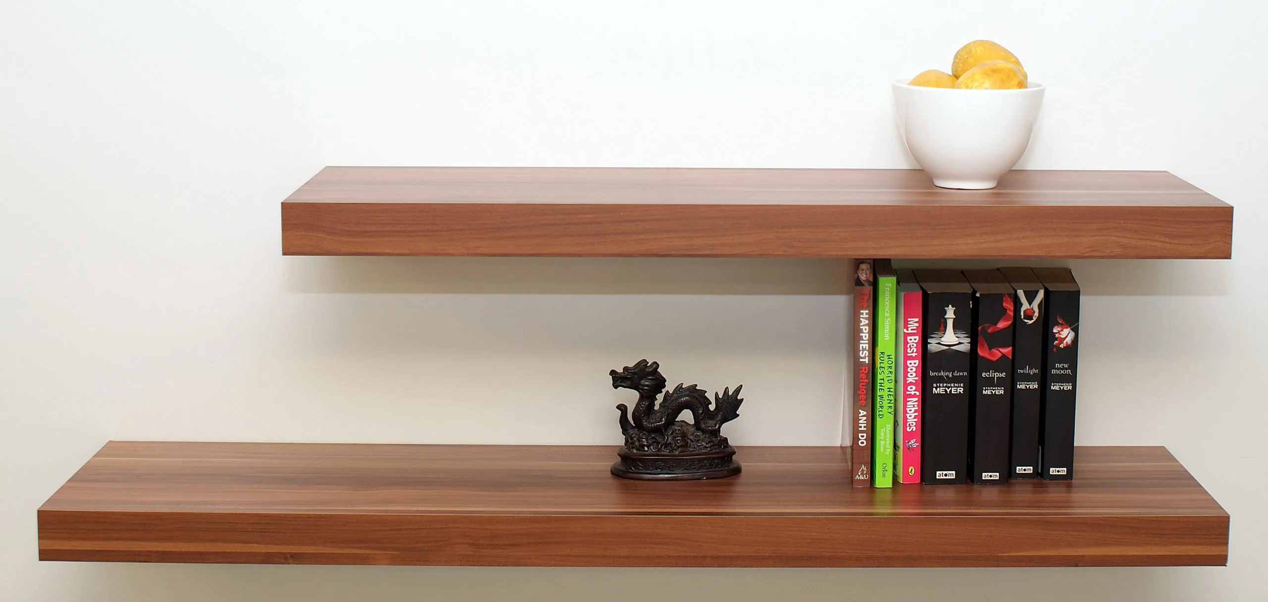 Floating Shelf Kit | Walnut | 90x25x5cm - Image 3