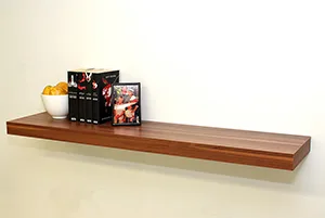 Floating Shelf Kit | Walnut | 90x25x5cm - Image 2