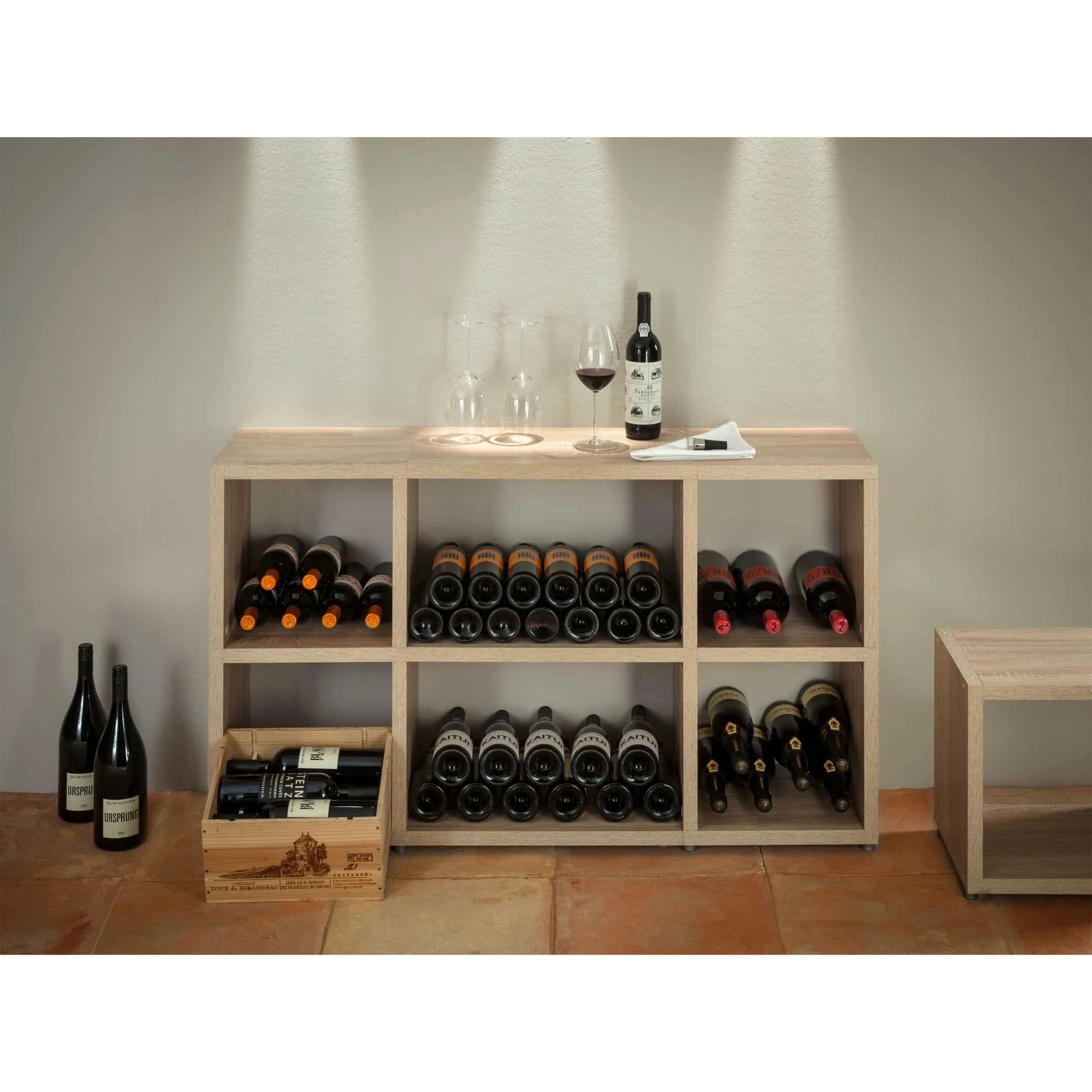 Oak Modular Wide 2 Step <br> 116.8L x 74H x 32.8D - Image 2