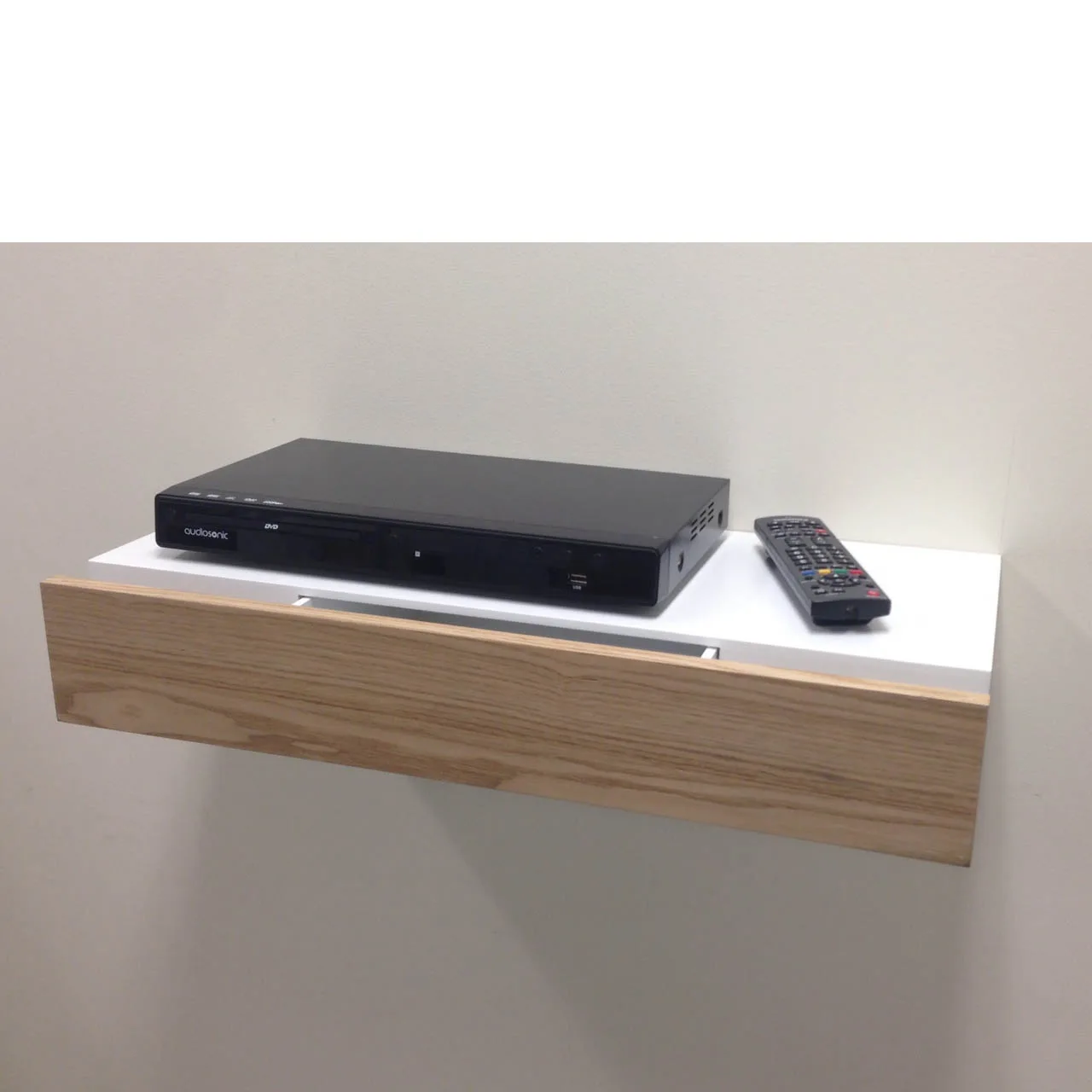 Floating Shelf with Ash Drawer 60x25x10cm